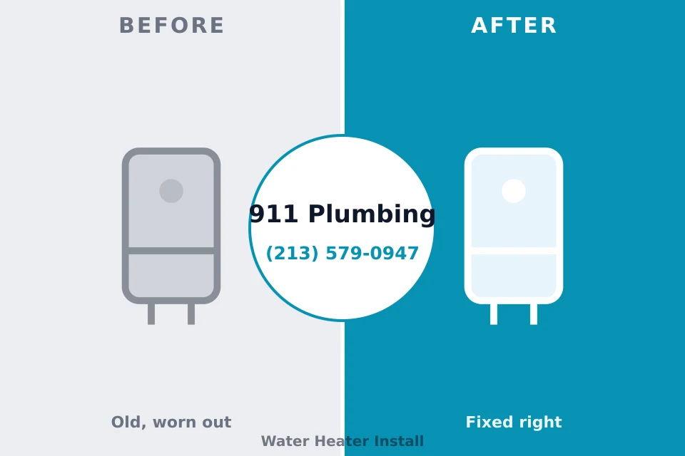 Before and after: plumbing repair Harveys Lake, PA